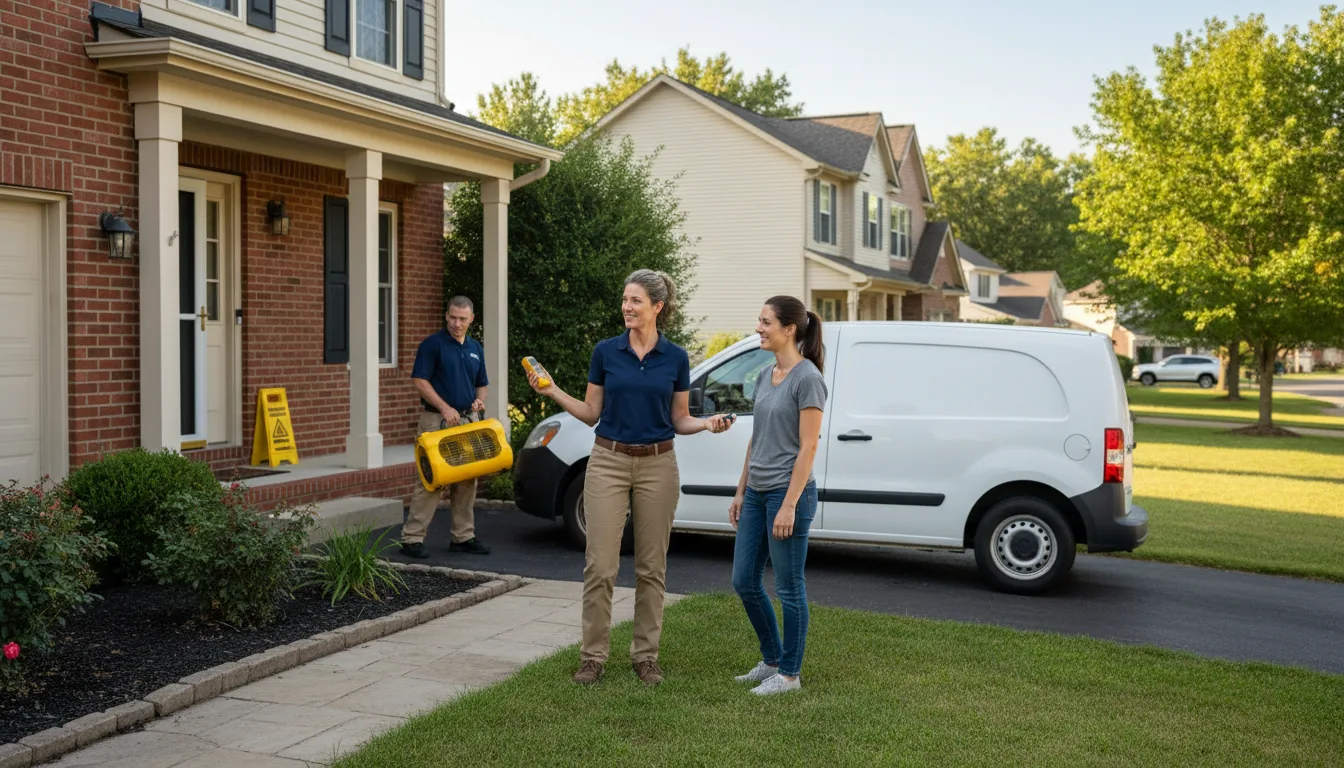 Residential water damage restoration in Exeter, NE